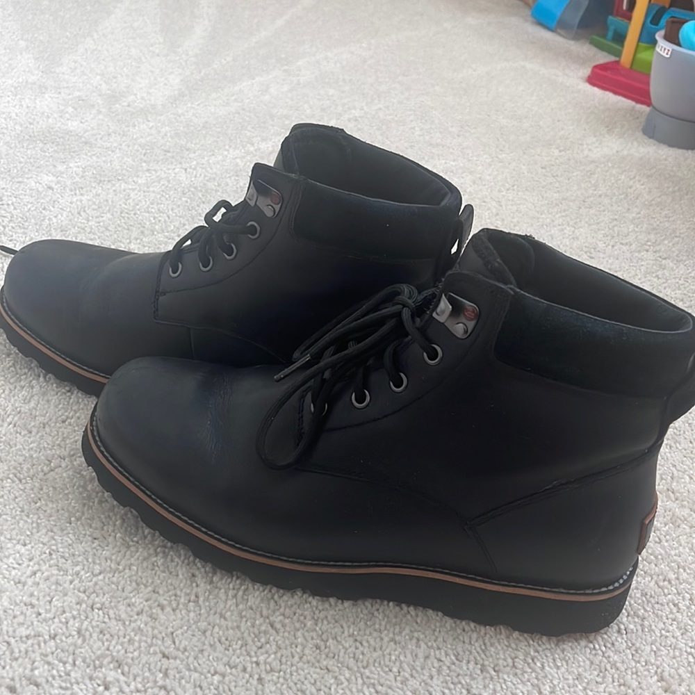Mens stenton black boots